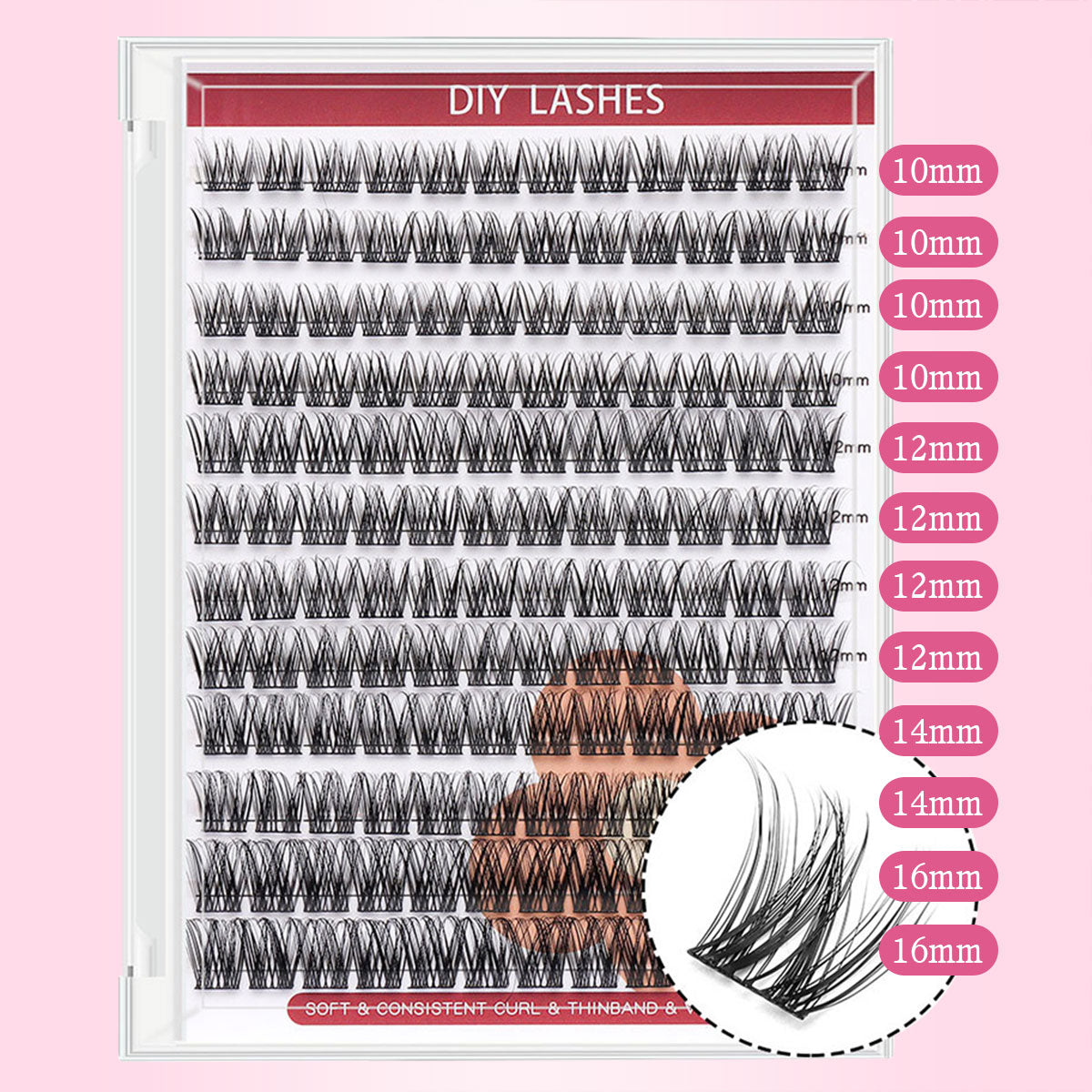 DF21 cluster DIY lashes Kit - 144 clusters