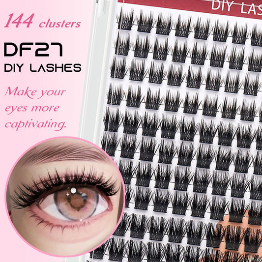 DF27 cluster DIY lashes Kit - 144 clusters