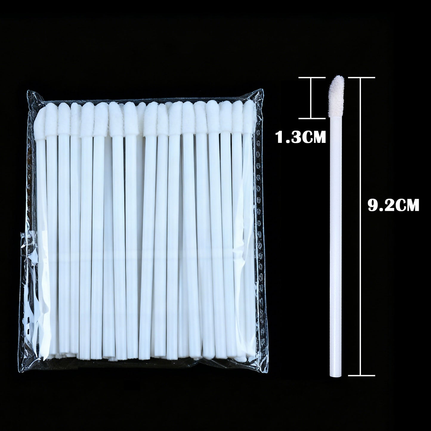 Disposable hollow lip brush