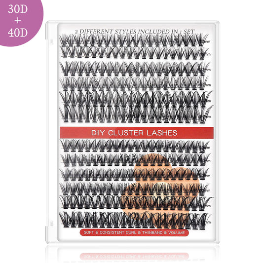 30D+40D cluster DIY lashes - 240 clusters