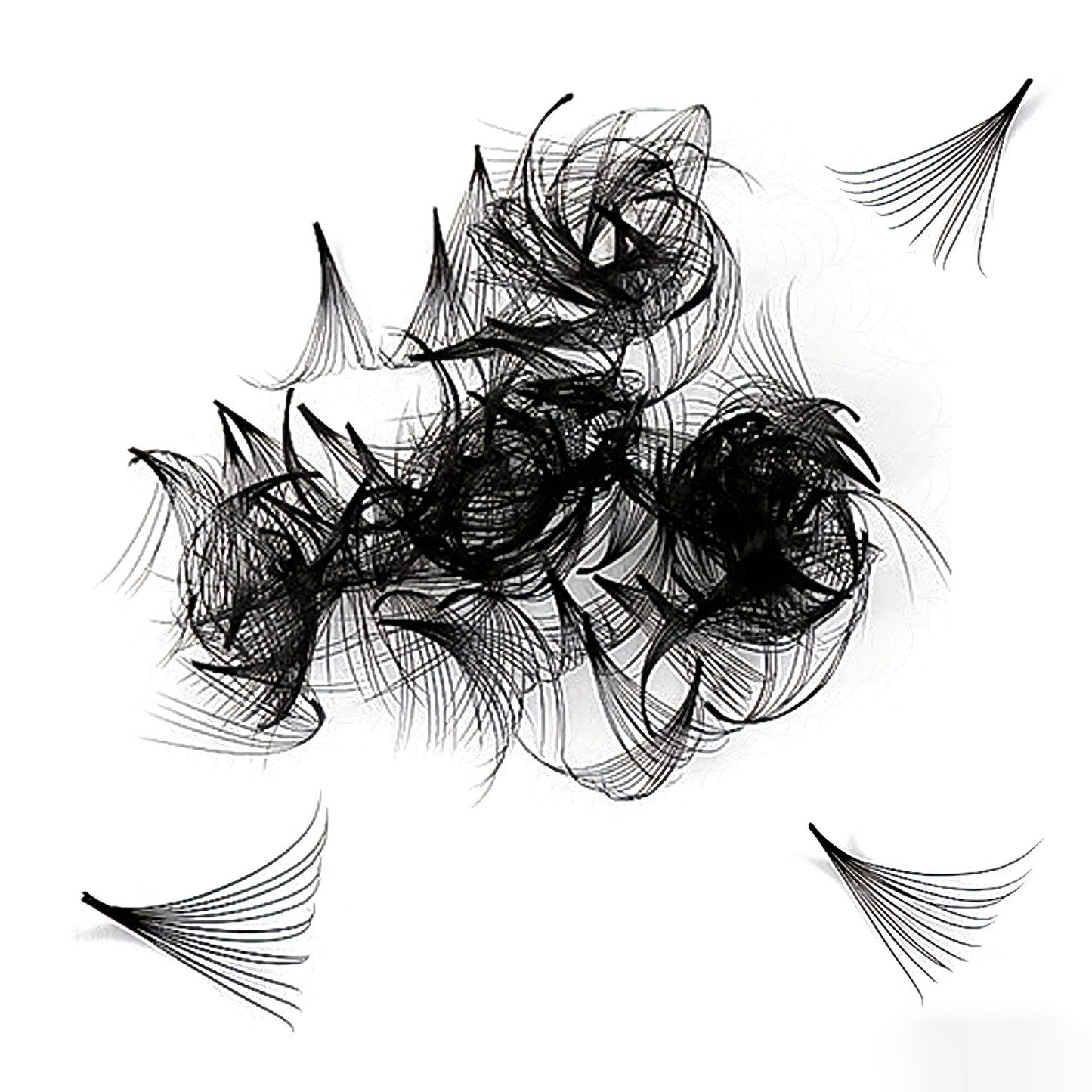 500 pieces 0.07mm Mixed length Bulk Premade Eyelashes