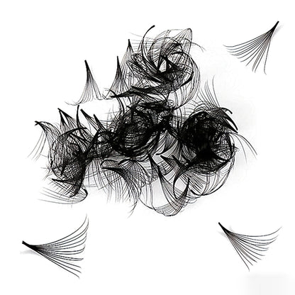 500 pieces 0.07mm Mixed length Bulk Premade Eyelashes