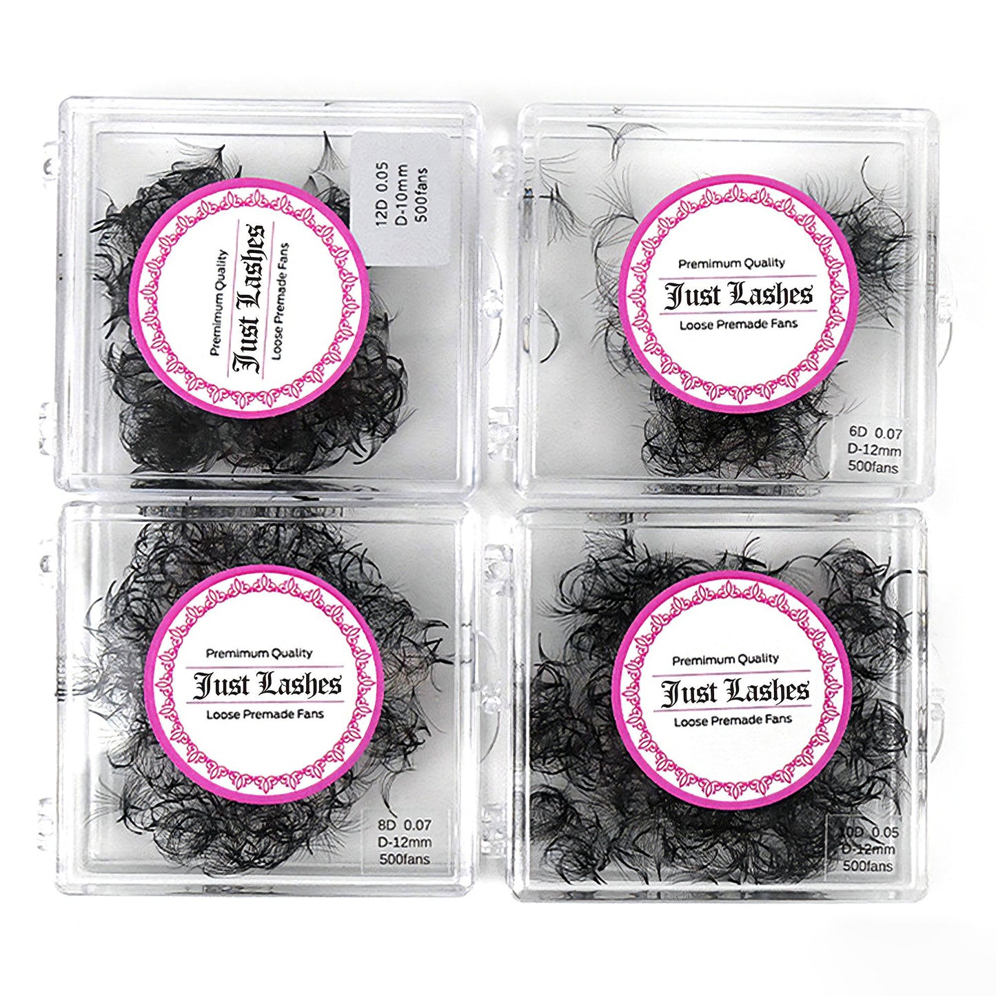 100 pieces 0.03mm same length Bulk Premade Eyelashes