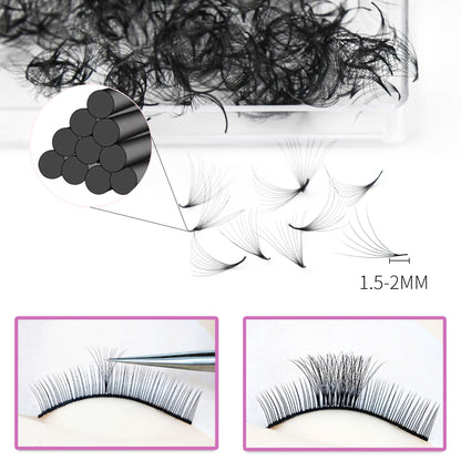 500 pieces 0.07mm Mixed length Bulk Premade Eyelashes