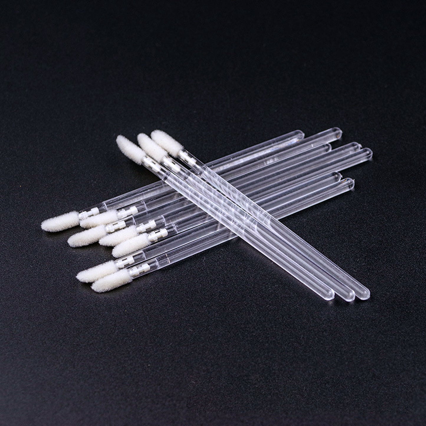 Disposable hollow lip brush
