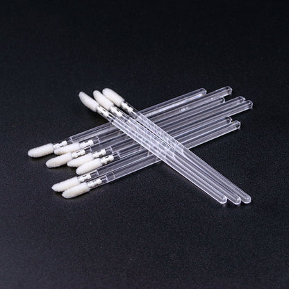 Disposable hollow lip brush