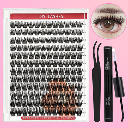 DF01 cluster DIY lashes Kit - 144 clusters