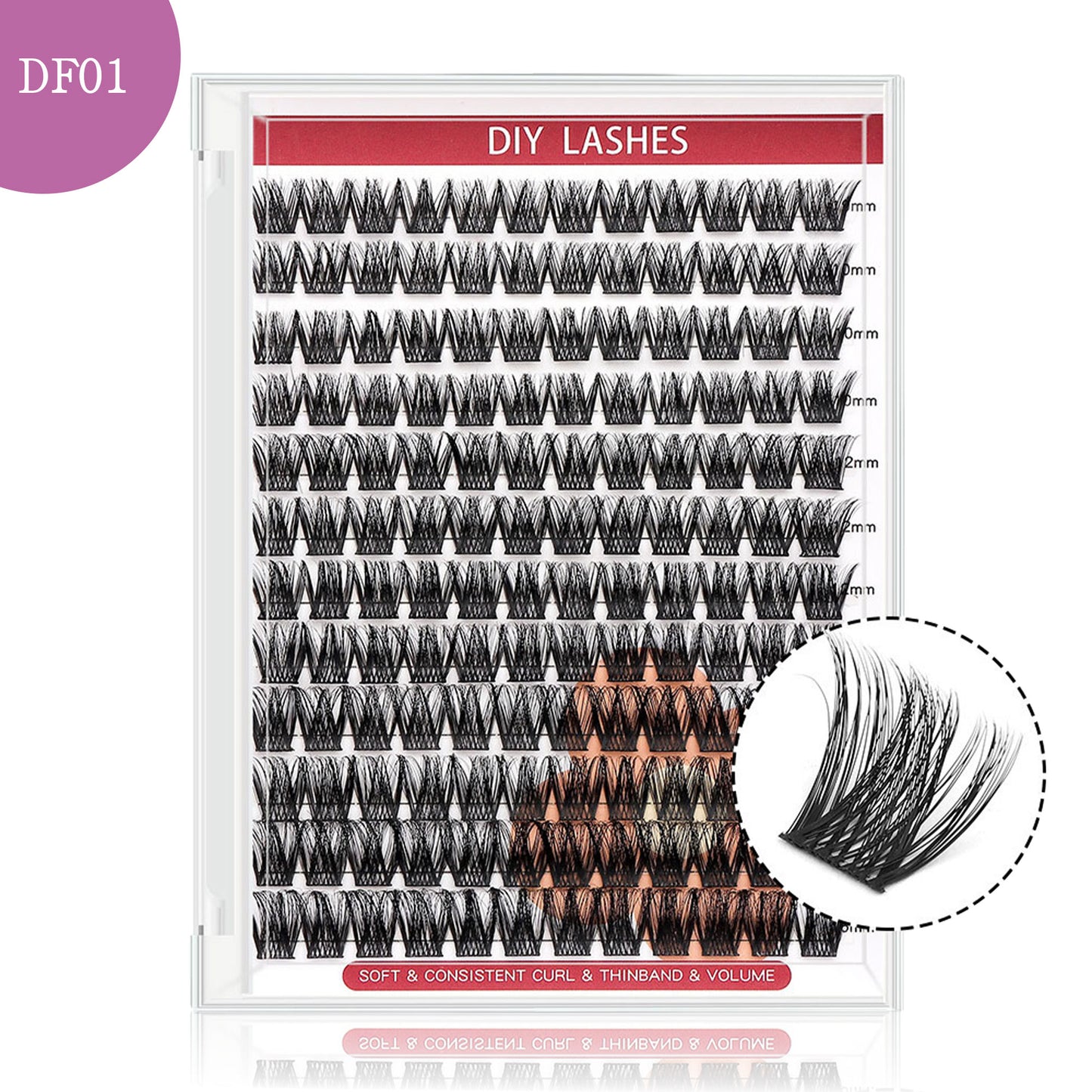 DF01 cluster DIY lashes - 144 clusters