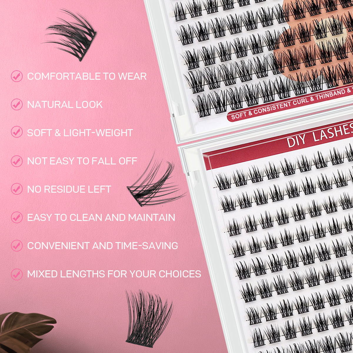 DF03 cluster DIY lashes Kit - 144 clusters