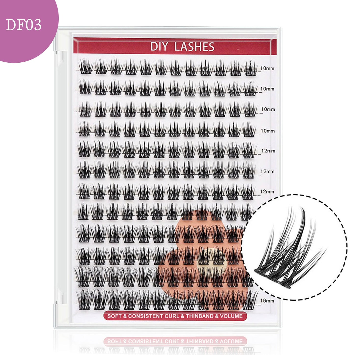 DF03 cluster DIY lashes - 144 clusters