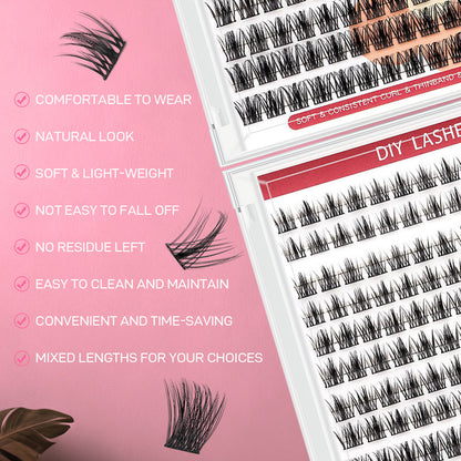 DF05 cluster DIY lashes Kit - 144 clusters