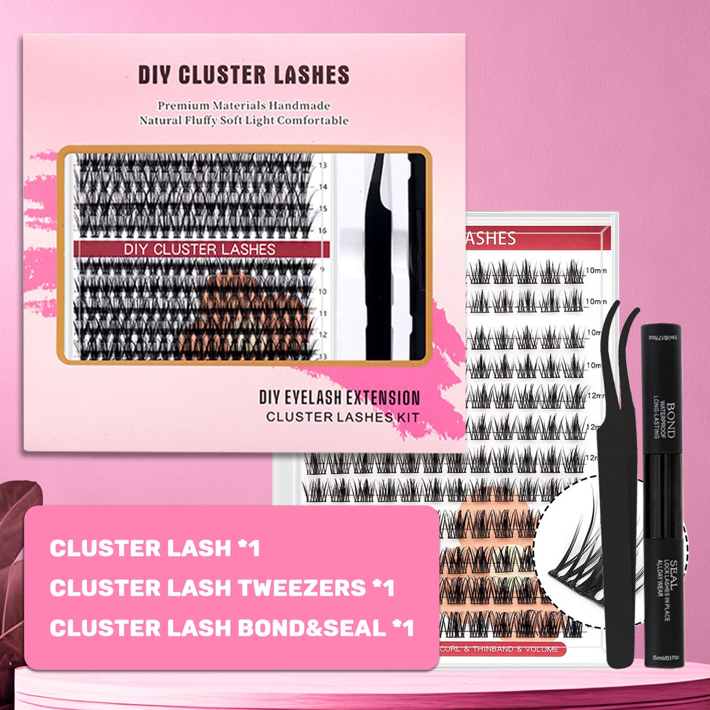 DF05 cluster DIY lashes Kit - 144 clusters