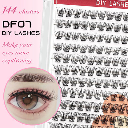 DF07 cluster DIY lashes Kit - 144 clusters