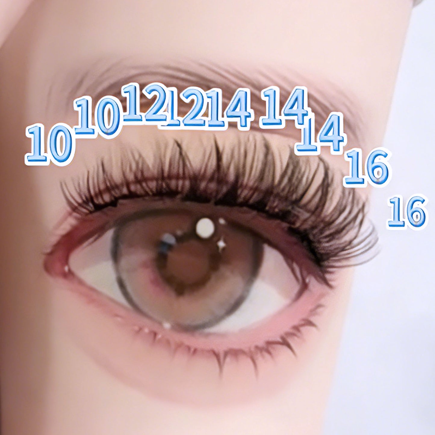 DF07 cluster DIY lashes Kit - 144 clusters