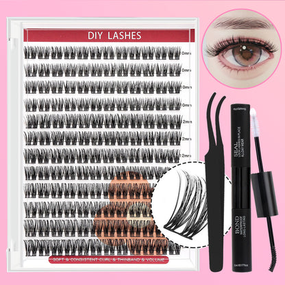DF08 cluster DIY lashes Kit - 144 clusters