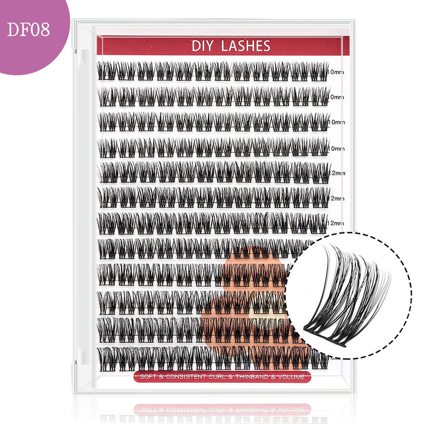 DF08 cluster DIY lashes - 144 clusters