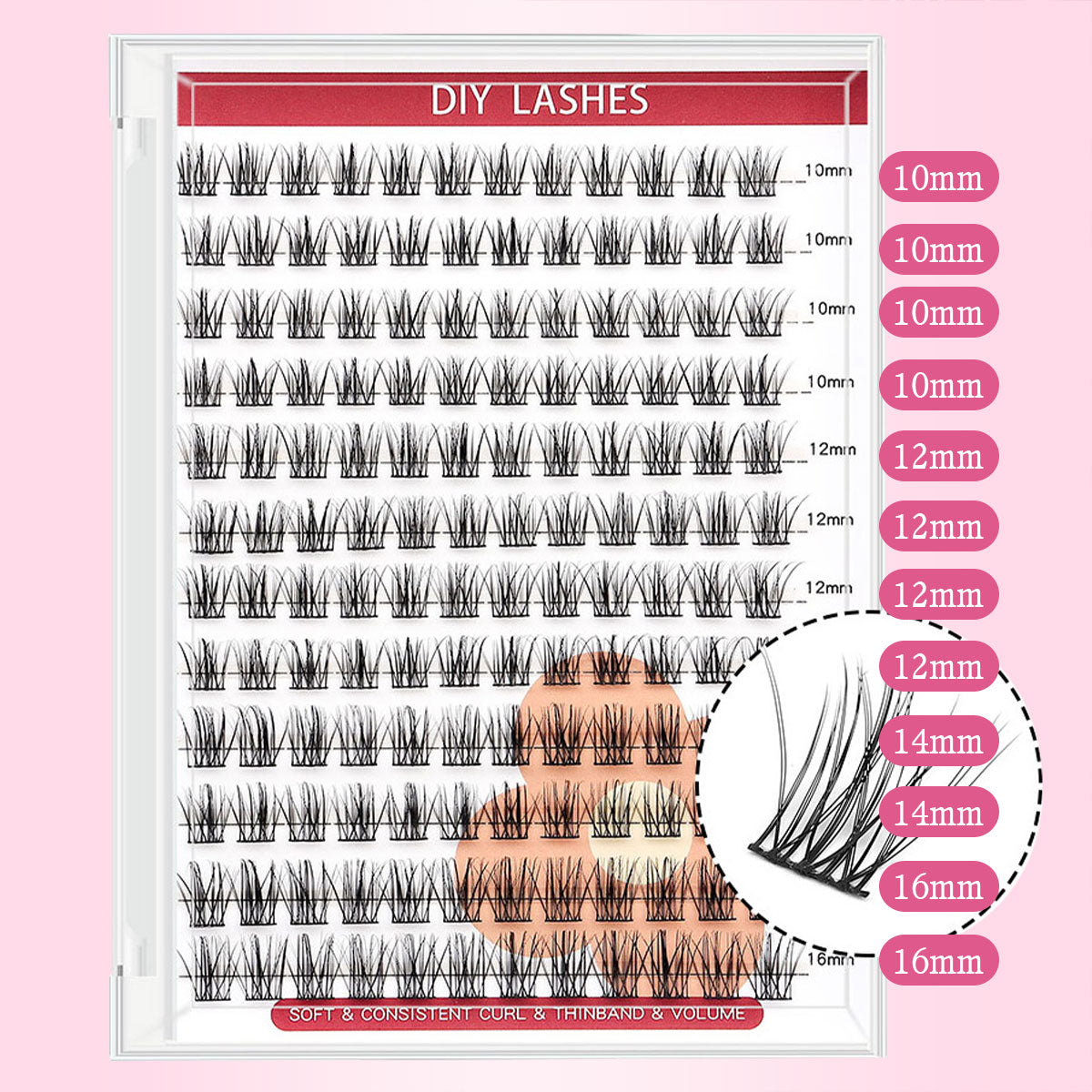 DF09 cluster DIY lashes - 144 clusters