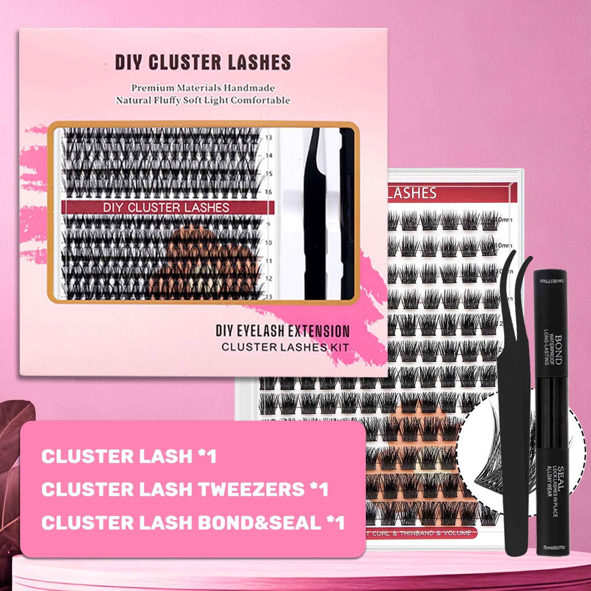 DF10 cluster DIY lashes Kit- 144 clusters