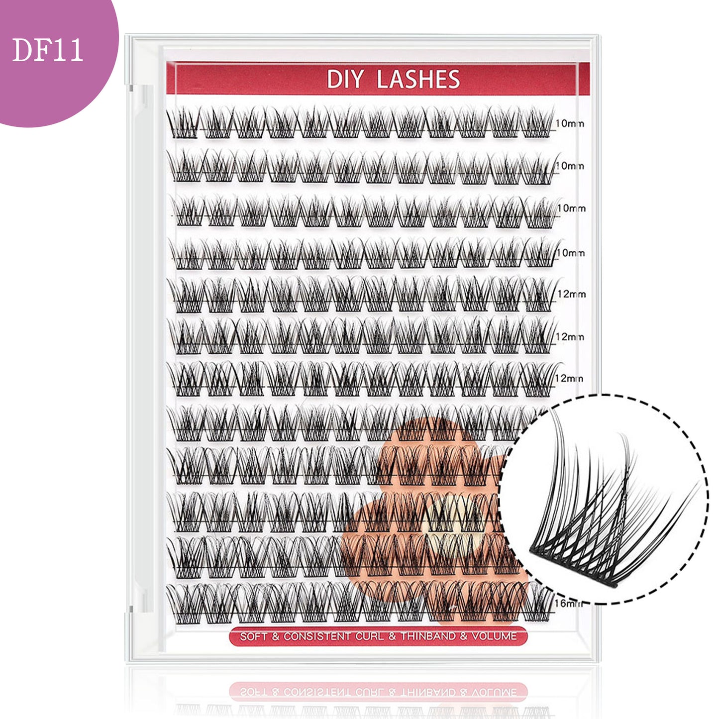 DF11 cluster DIY lashes - 144 clusters