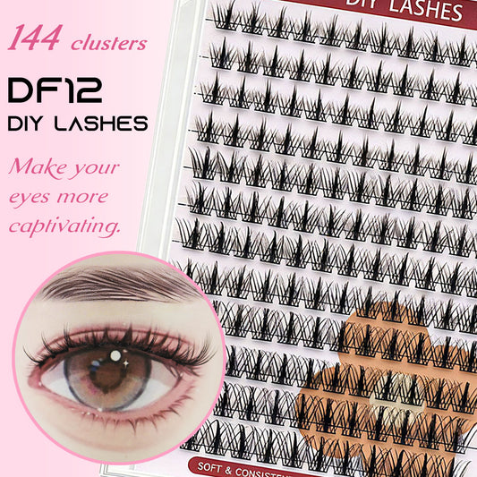 DF12 cluster DIY lashes Kit - 144 clusters