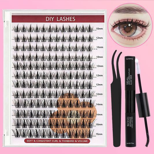 DF12 cluster DIY lashes Kit - 144 clusters
