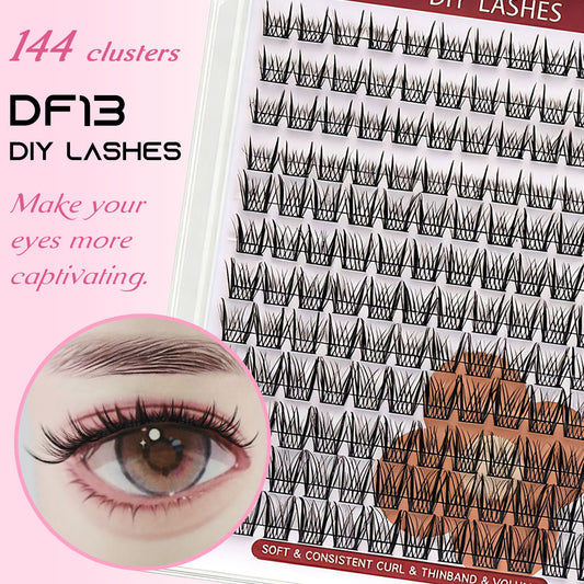 DF13 cluster DIY lashes Kit - 144 clusters