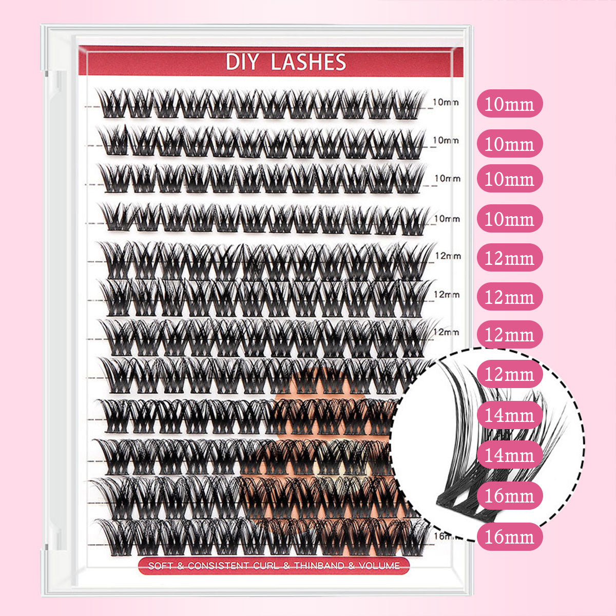 DF14 cluster DIY lashes - 144 clusters