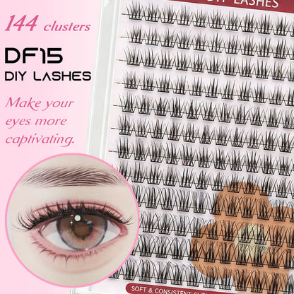 DF15 cluster DIY lashes - 144 clusters