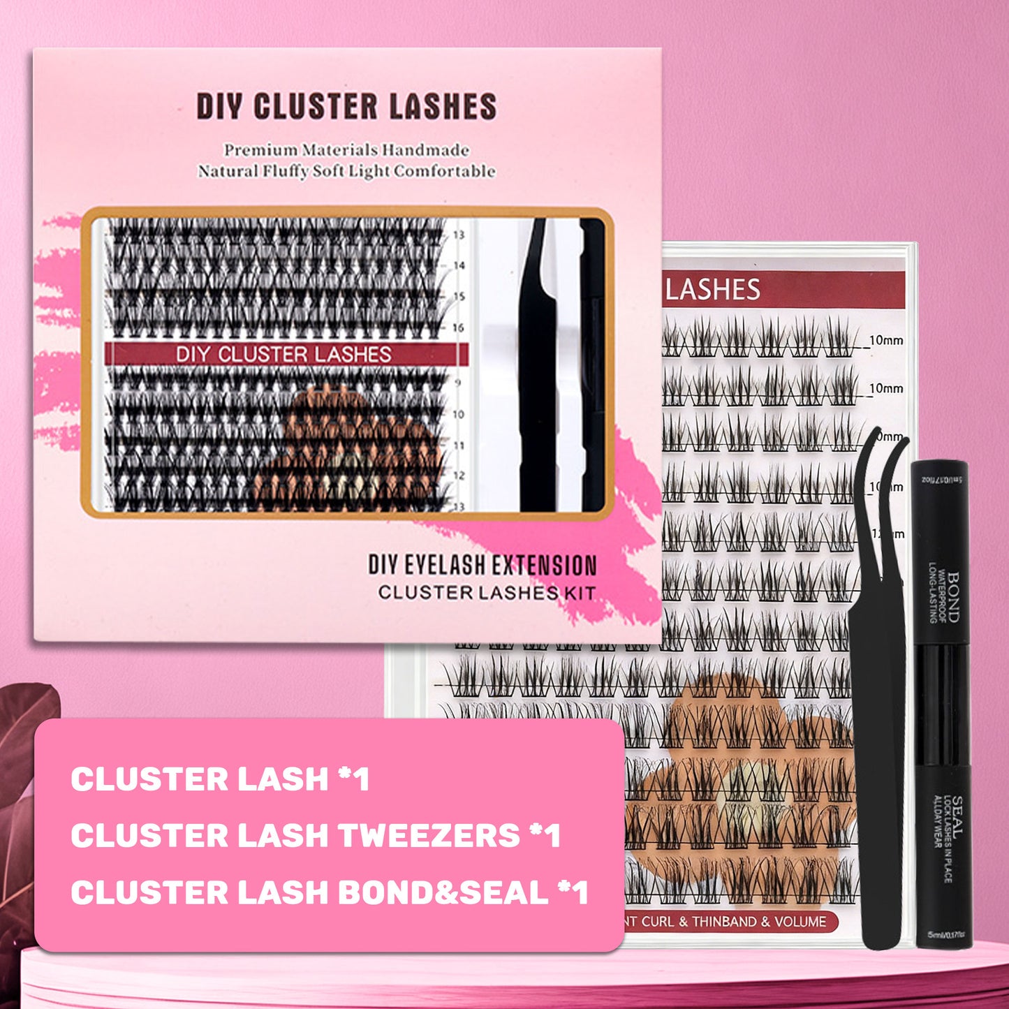 DF15 cluster DIY lashes Kit - 144 clusters