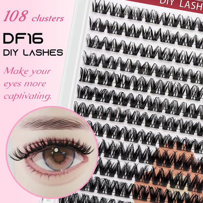 DF16 cluster DIY lashes Kit - 108clusters