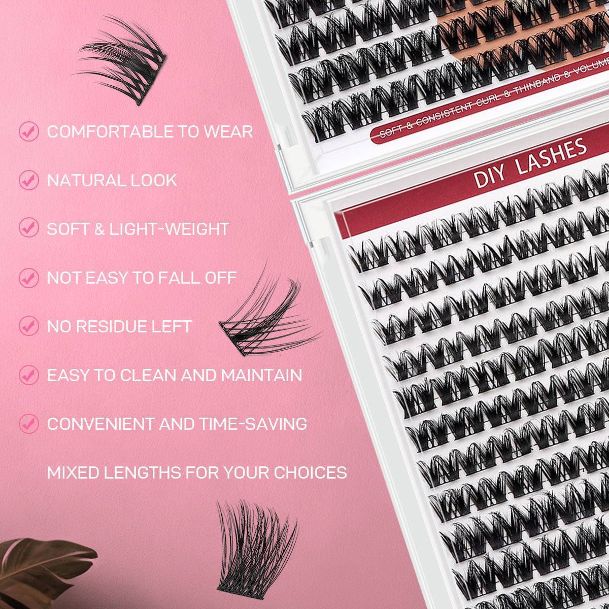 DF16 cluster DIY lashes Kit - 108clusters
