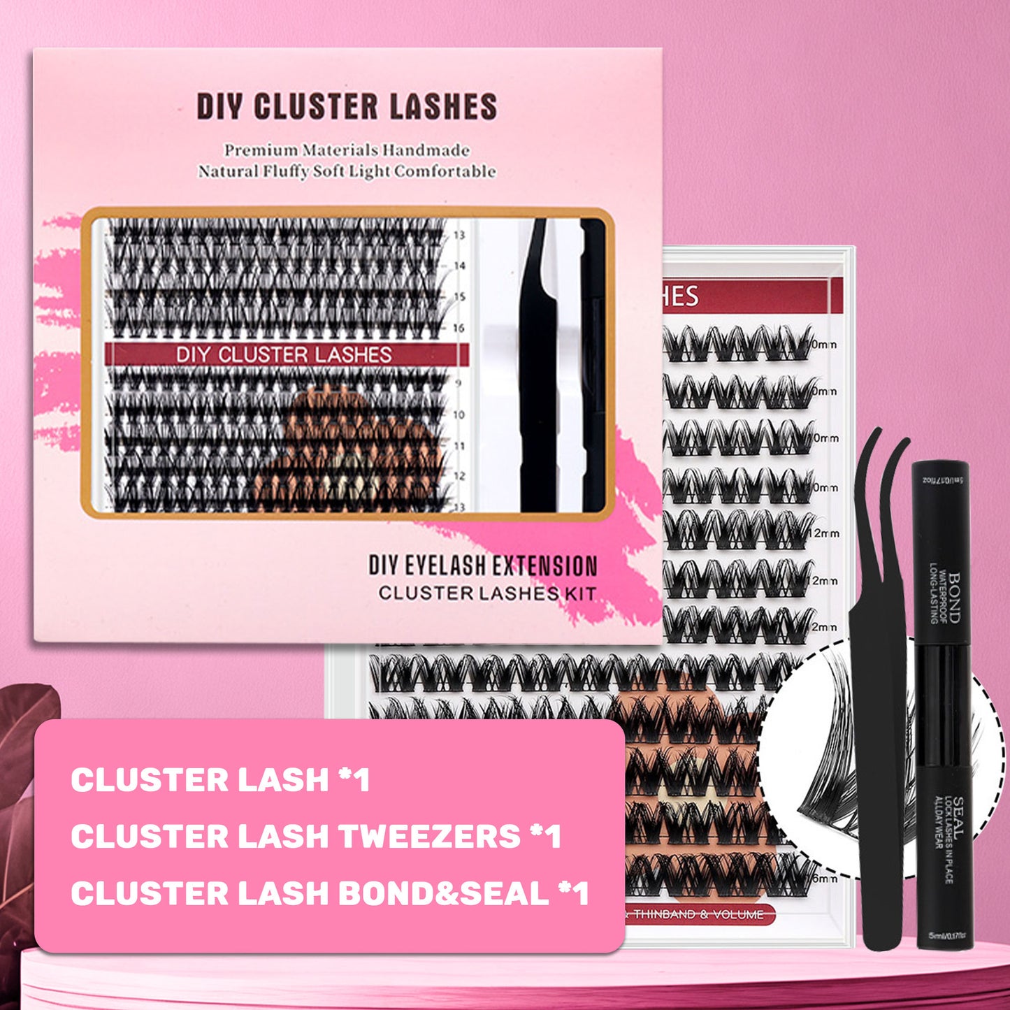 DF16 cluster DIY lashes Kit - 108clusters
