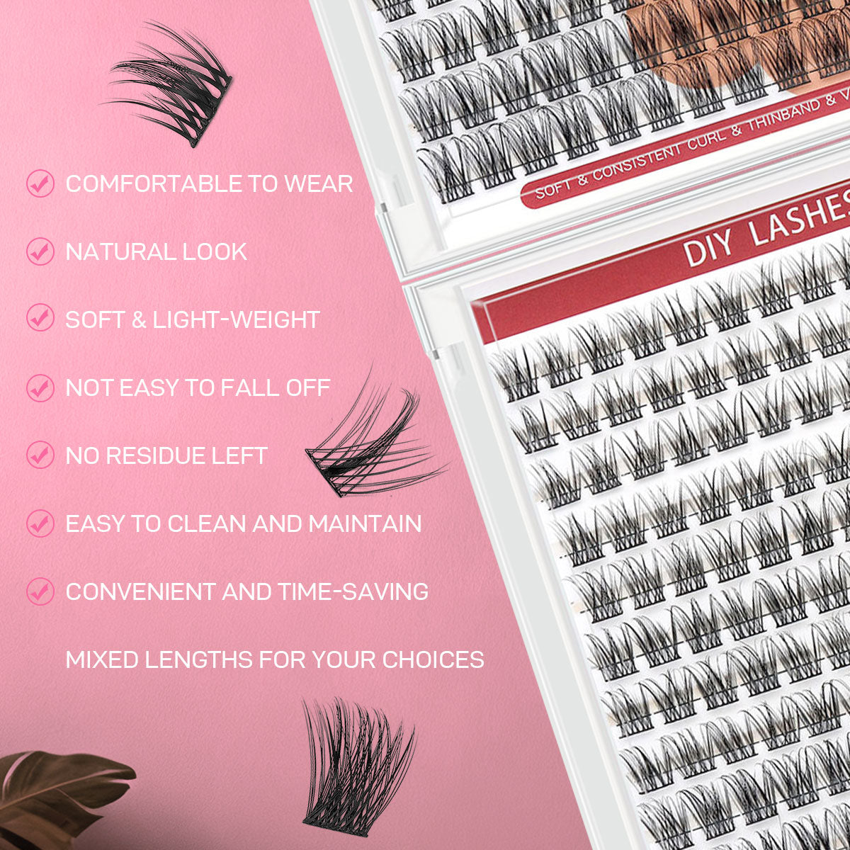 DF17 cluster DIY lashes Kit - 144 clusters