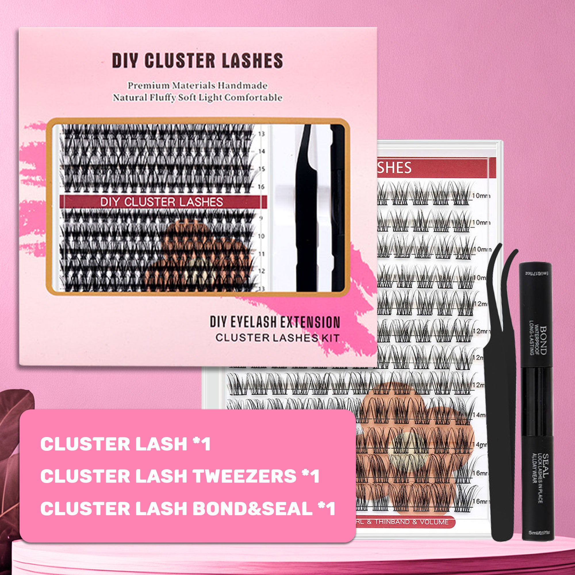 DF17 cluster DIY lashes Kit - 144 clusters