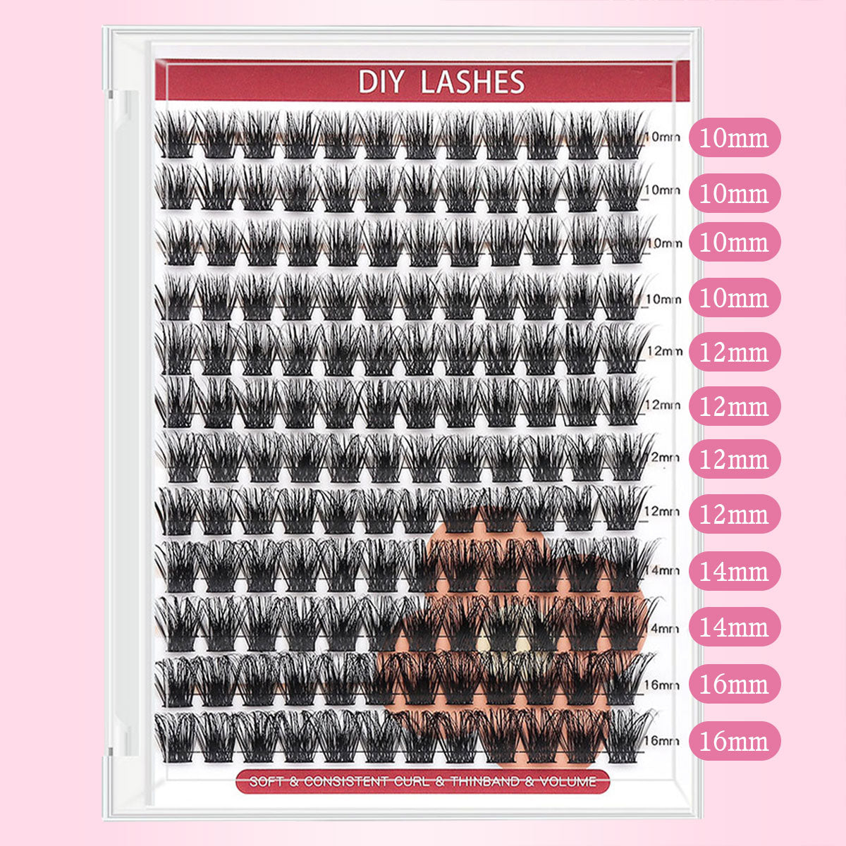 DF18 cluster DIY lashes Kit - 144 clusters