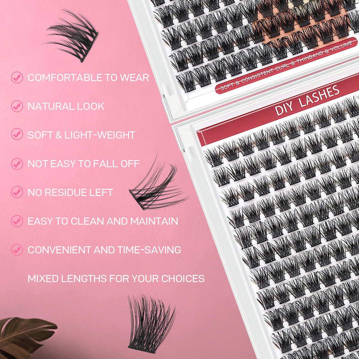 DF18 cluster DIY lashes Kit - 144 clusters