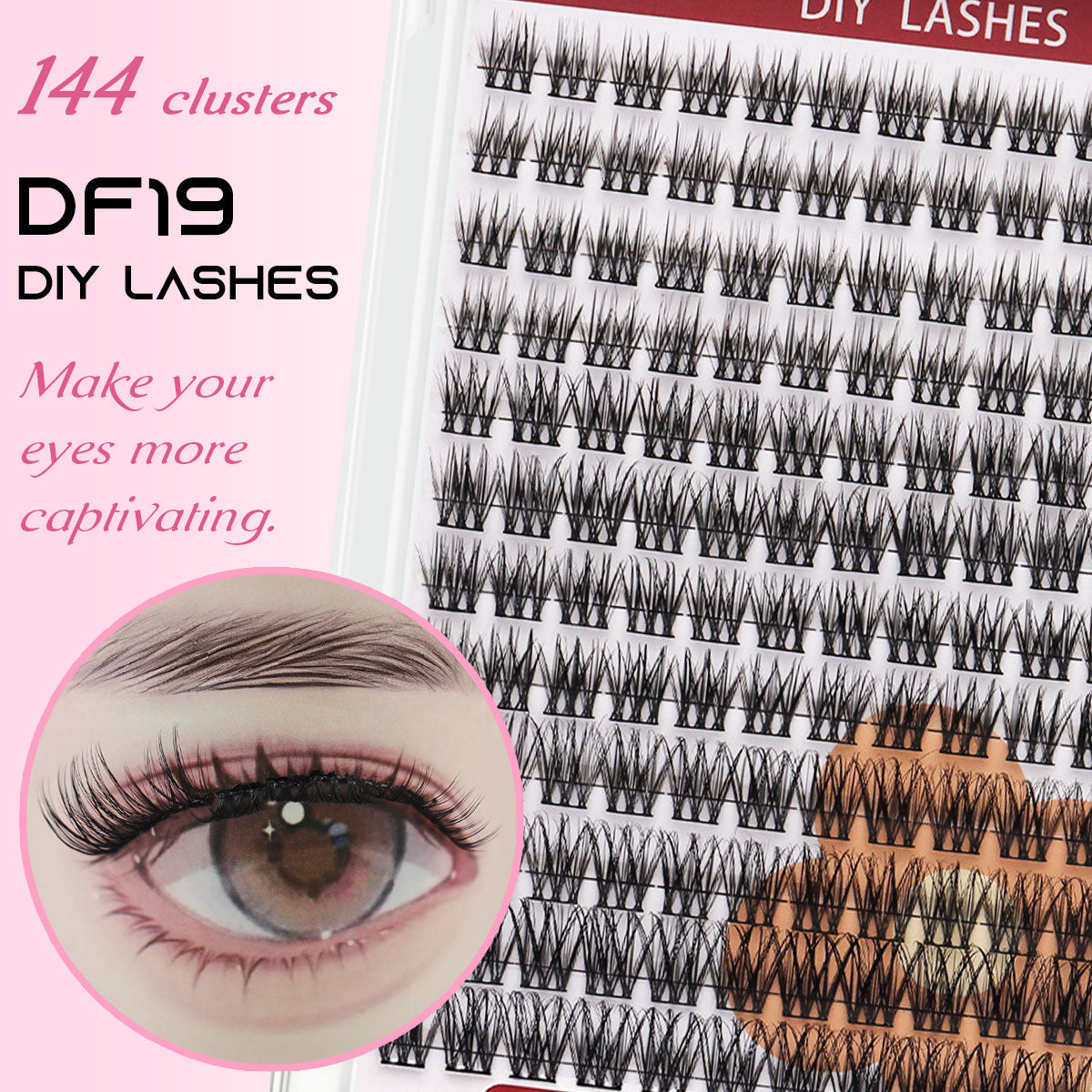 DF19 cluster DIY lashes - 144 clusters