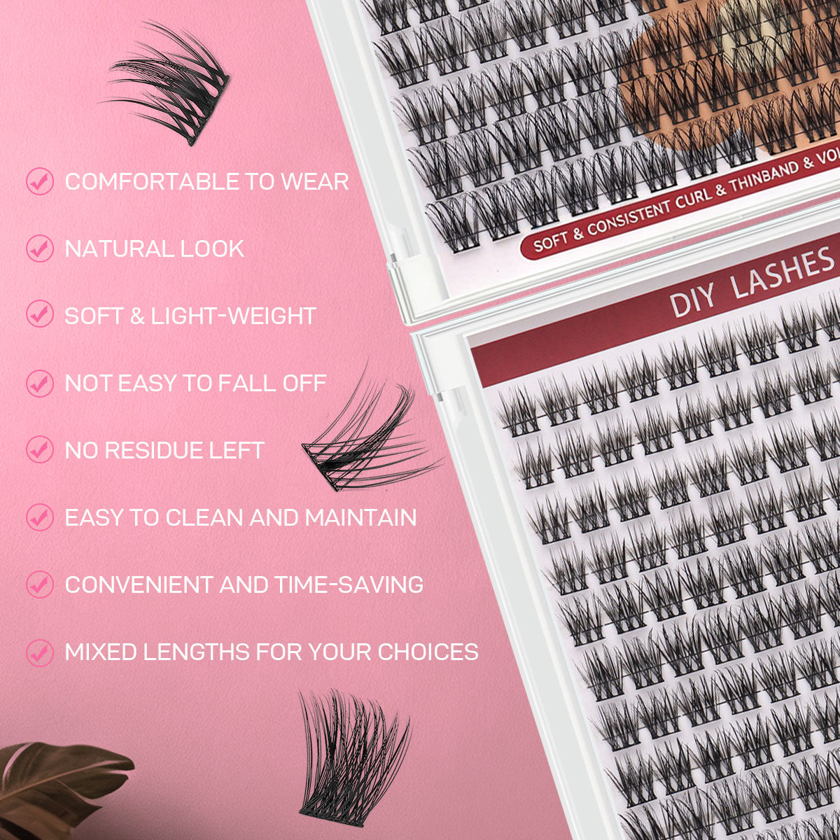 DF19 cluster DIY lashes - 144 clusters