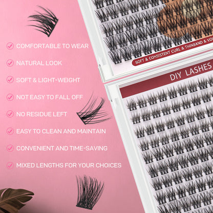 DF19 cluster DIY lashes - 144 clusters