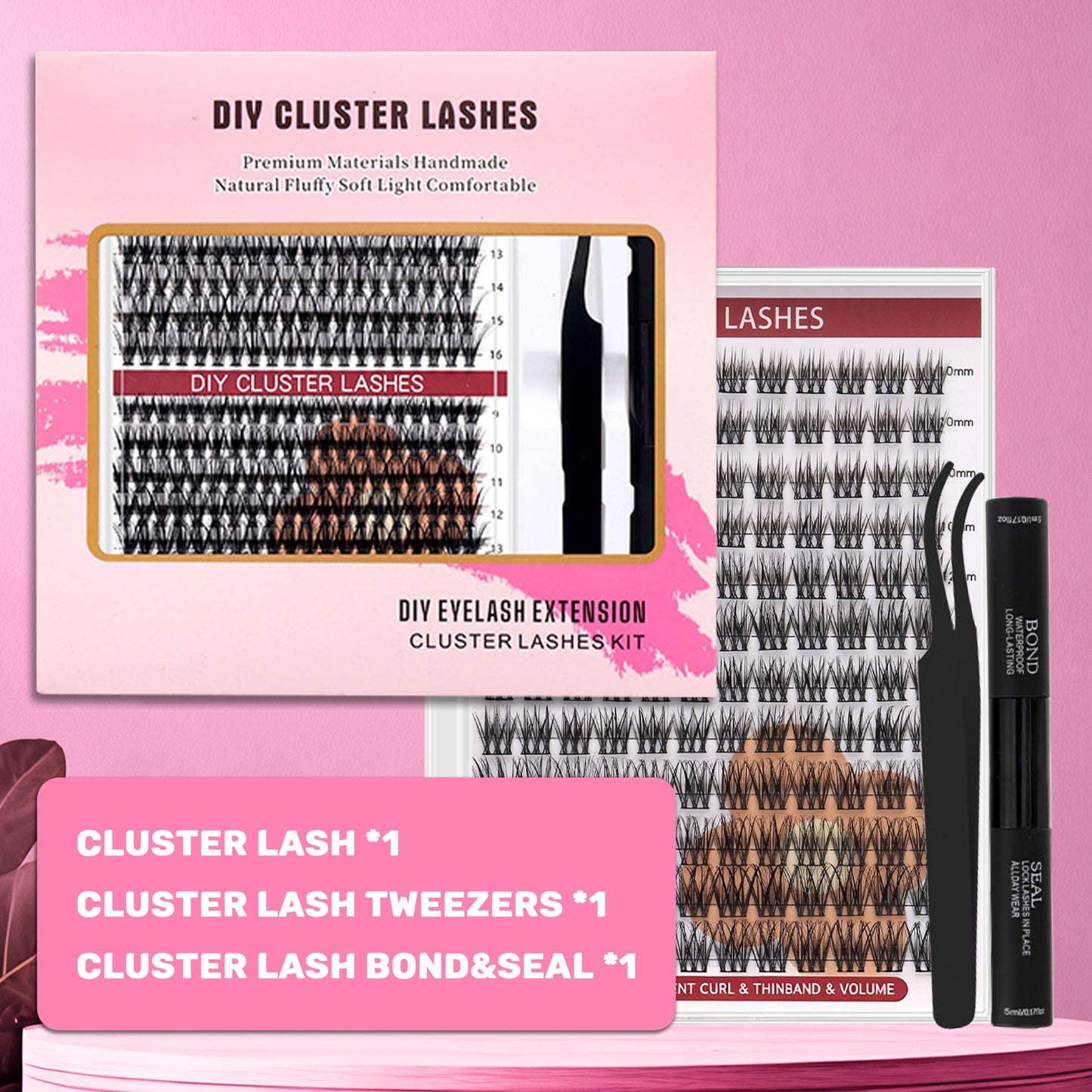 DF19 cluster DIY lashes Kit - 144 clusters