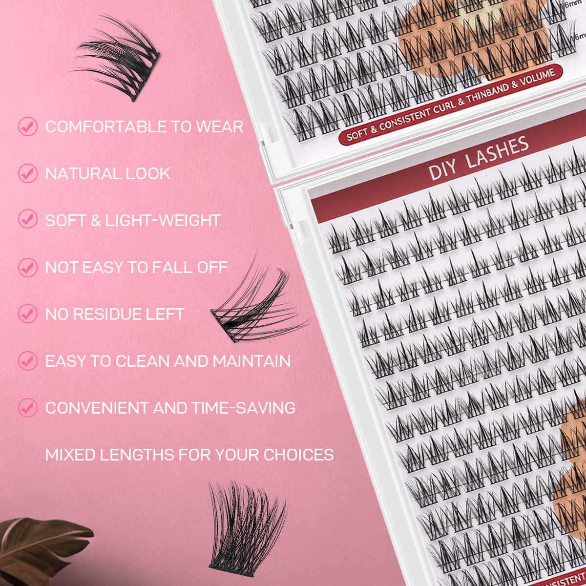 DF20 cluster DIY lashes - 144 clusters