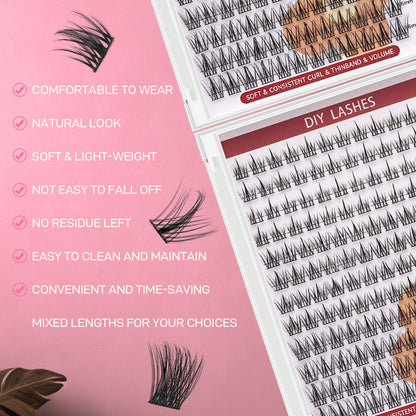 DF20 cluster DIY lashes - 144 clusters
