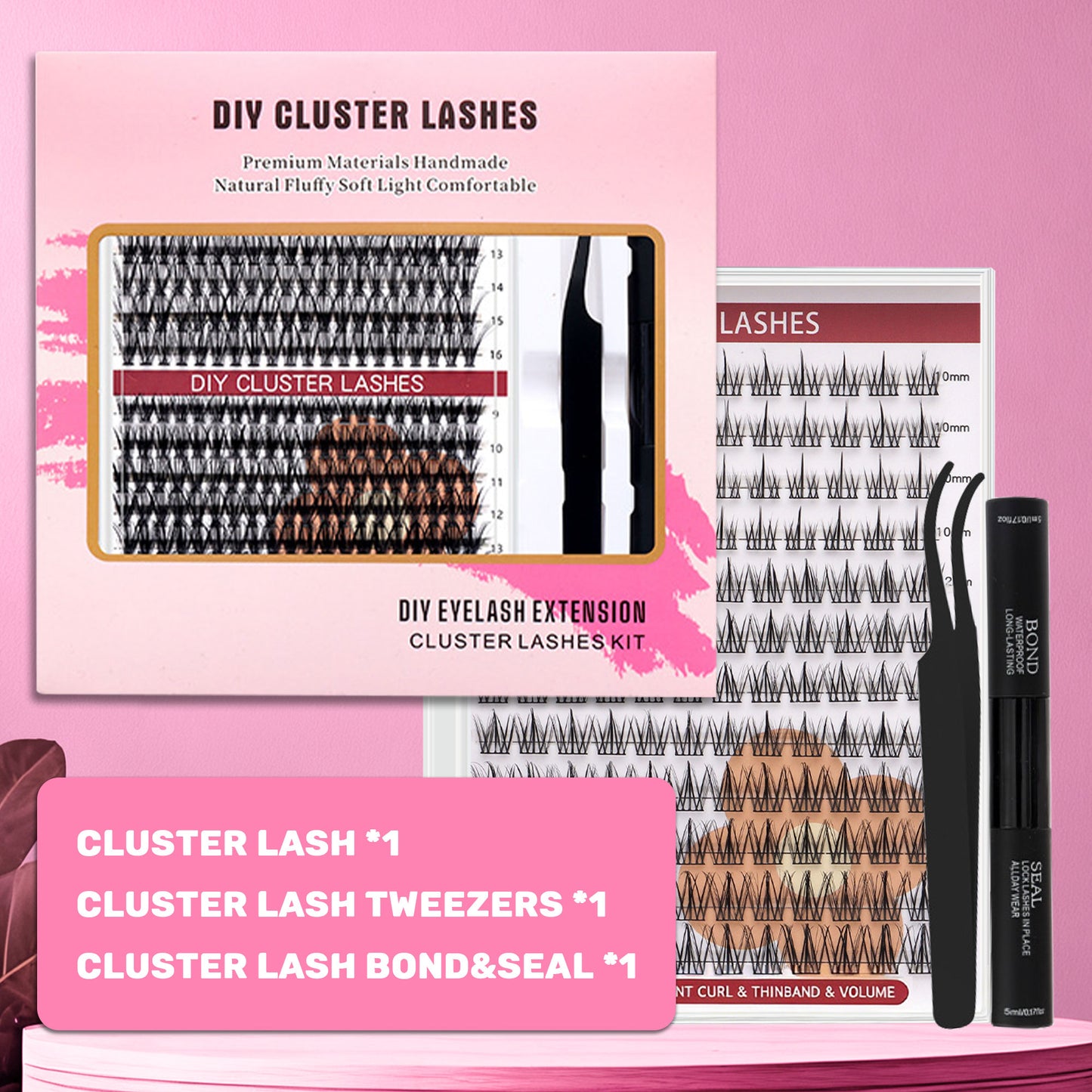 DF20 cluster DIY lashes Kit - 144 clusters