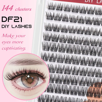 DF21 cluster DIY lashes Kit - 144 clusters