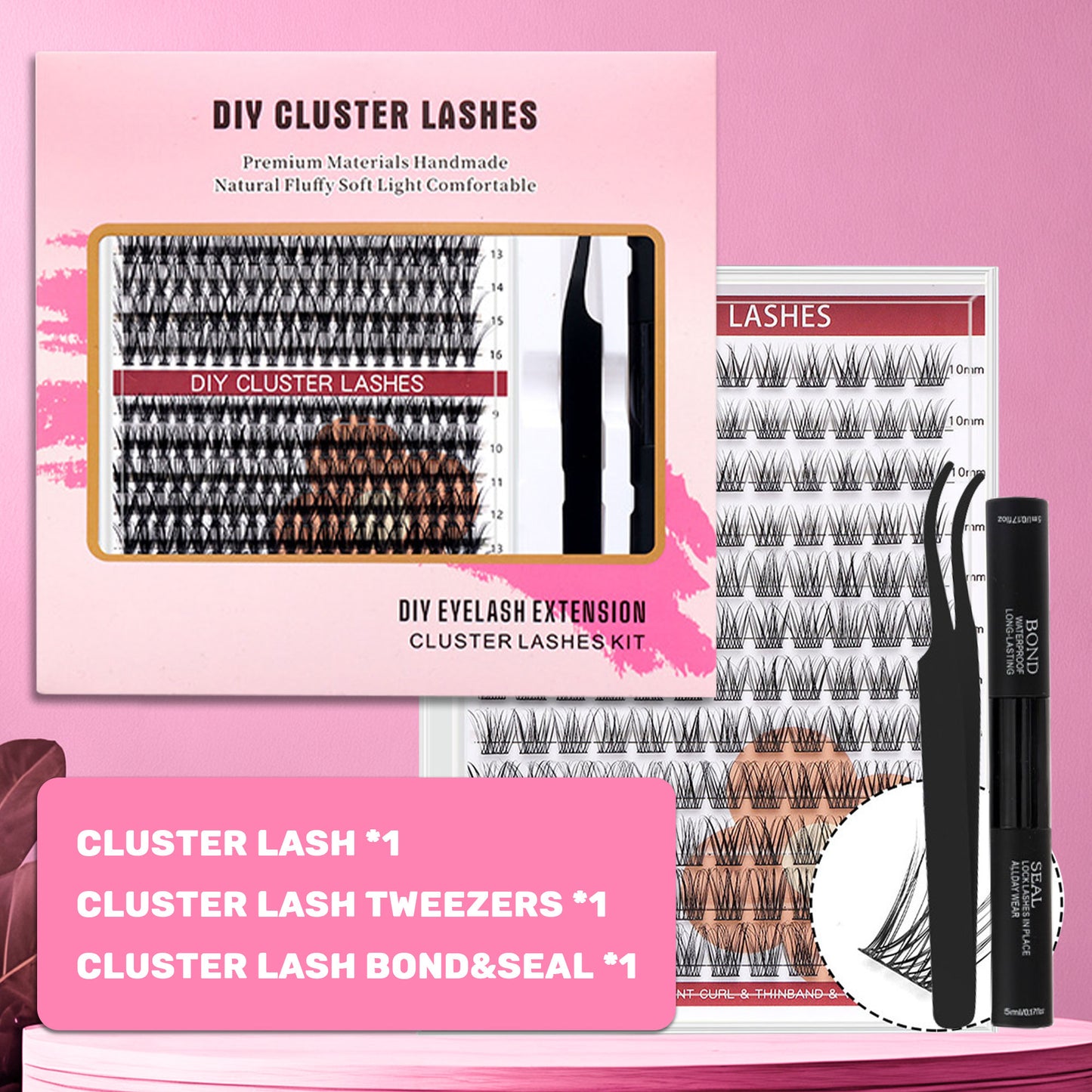 DF22 cluster DIY lashes Kit - 144 clusters