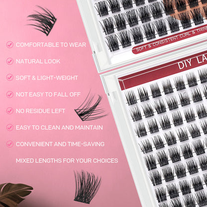 DF23 cluster DIY lashes Kit - 144 clusters