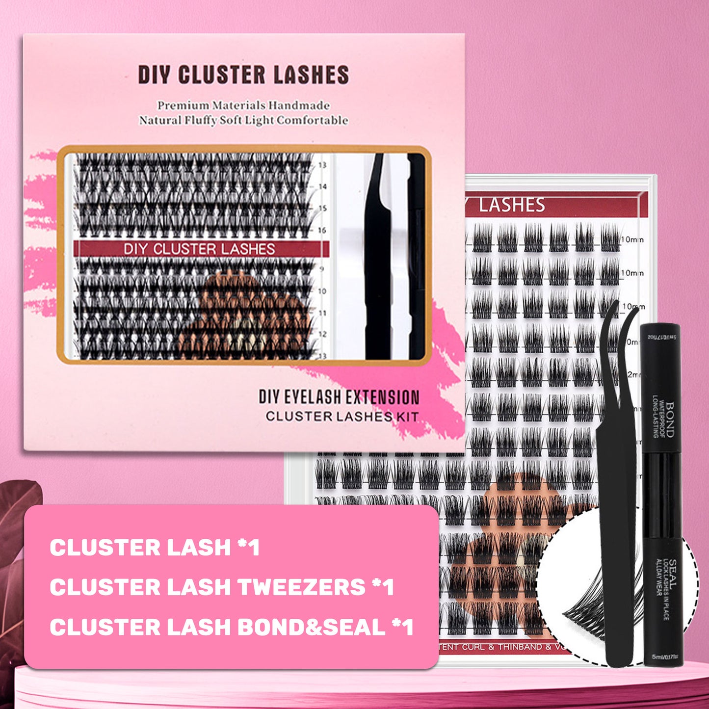 DF23 cluster DIY lashes Kit - 144 clusters