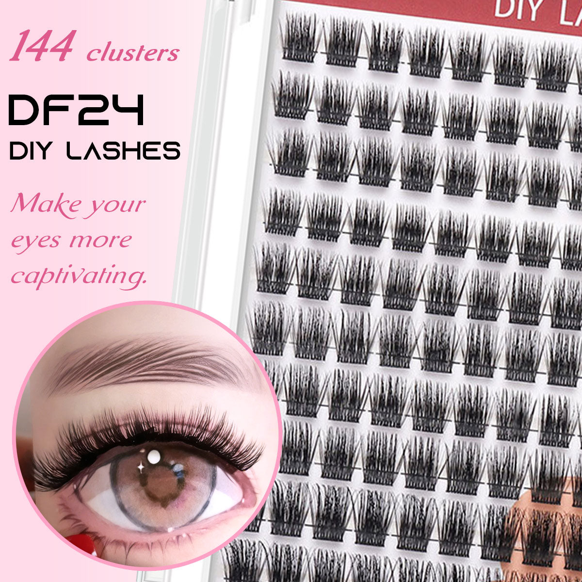 DF24 cluster DIY lashes - 144 clusters