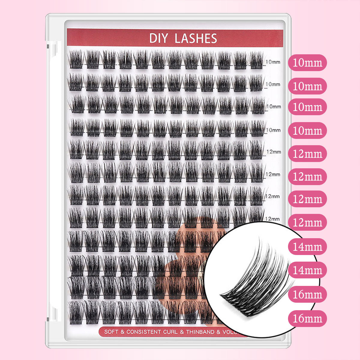 DF24 cluster DIY lashes - 144 clusters