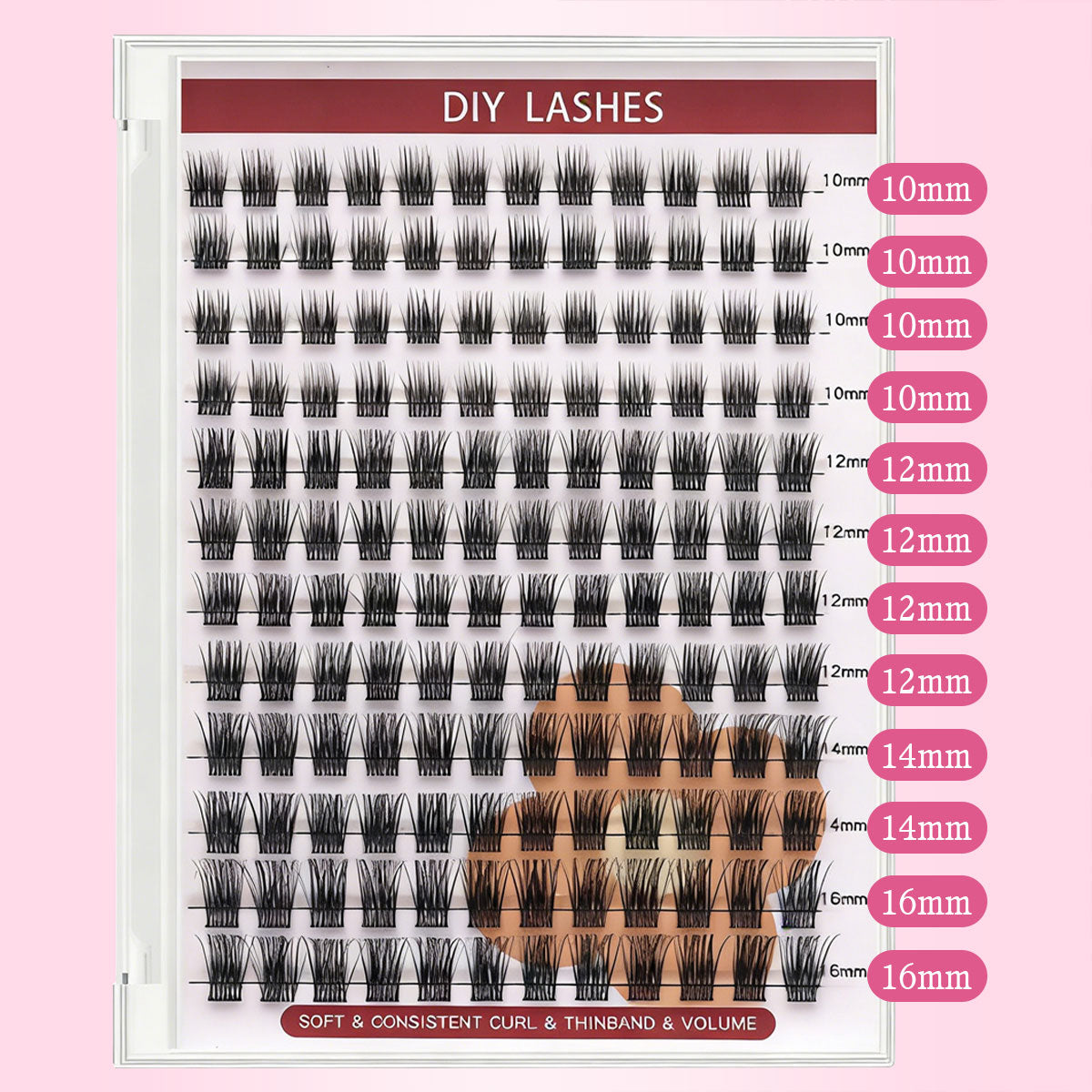 DF25 cluster DIY lashes - 144 clusters